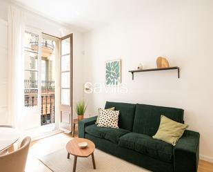 Living room of Apartment for sale in  Barcelona Capital  with Furnished and Balcony