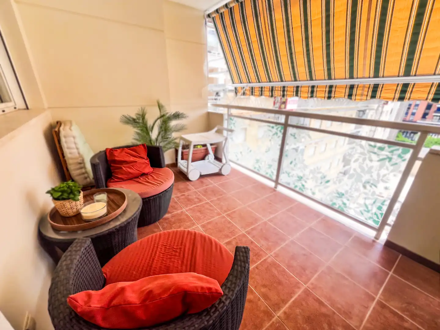 Balcony of Flat for sale in Valencia  with Air Conditioner, Terrace and Swimming Pool