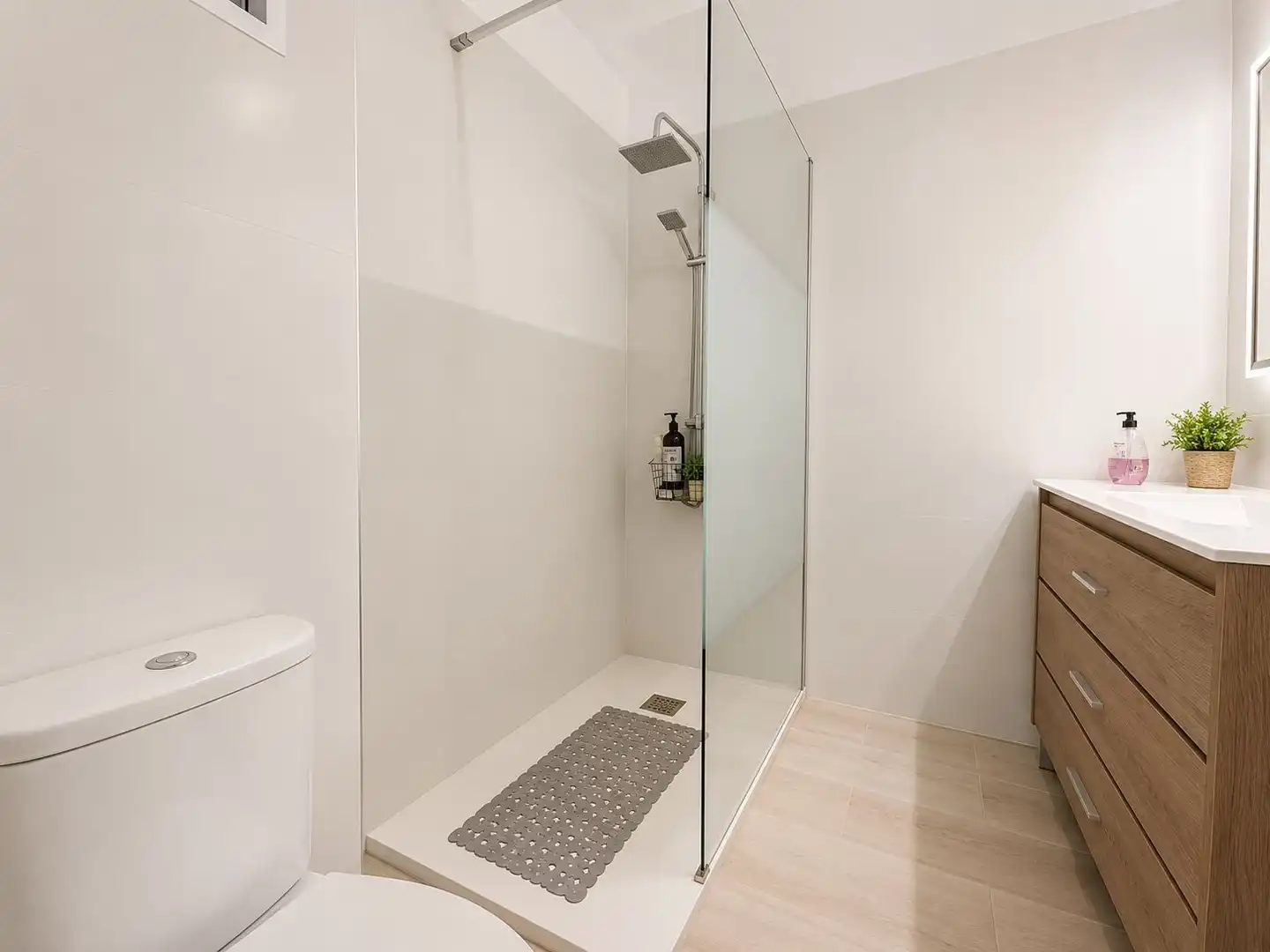 Baño de Apartamento de alquiler en Jávea / Xàbia con Aire acondicionado, Terraza y Amueblado