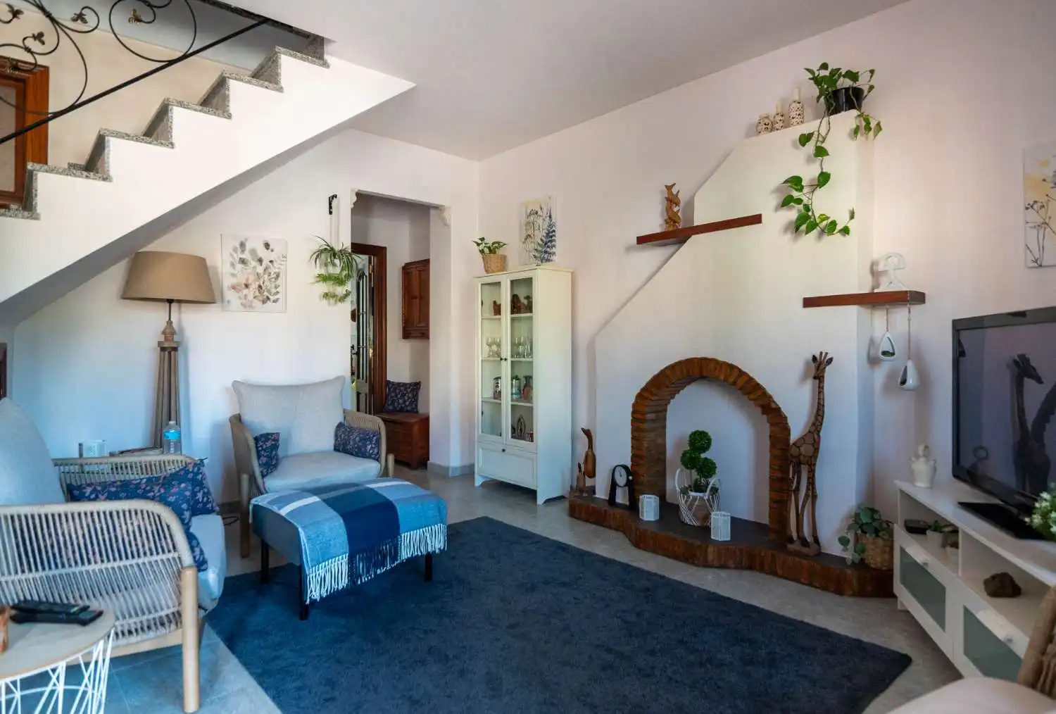 Sala de estar de Casa adosada en venta en Molvízar con Aire acondicionado, Terraza y Trastero