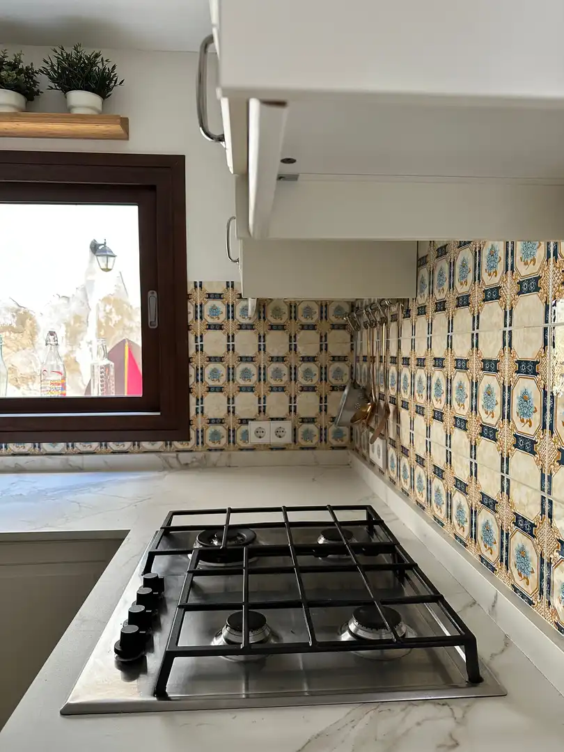 Cuina de Apartament de lloguer en  Palma de Mallorca amb Terrassa