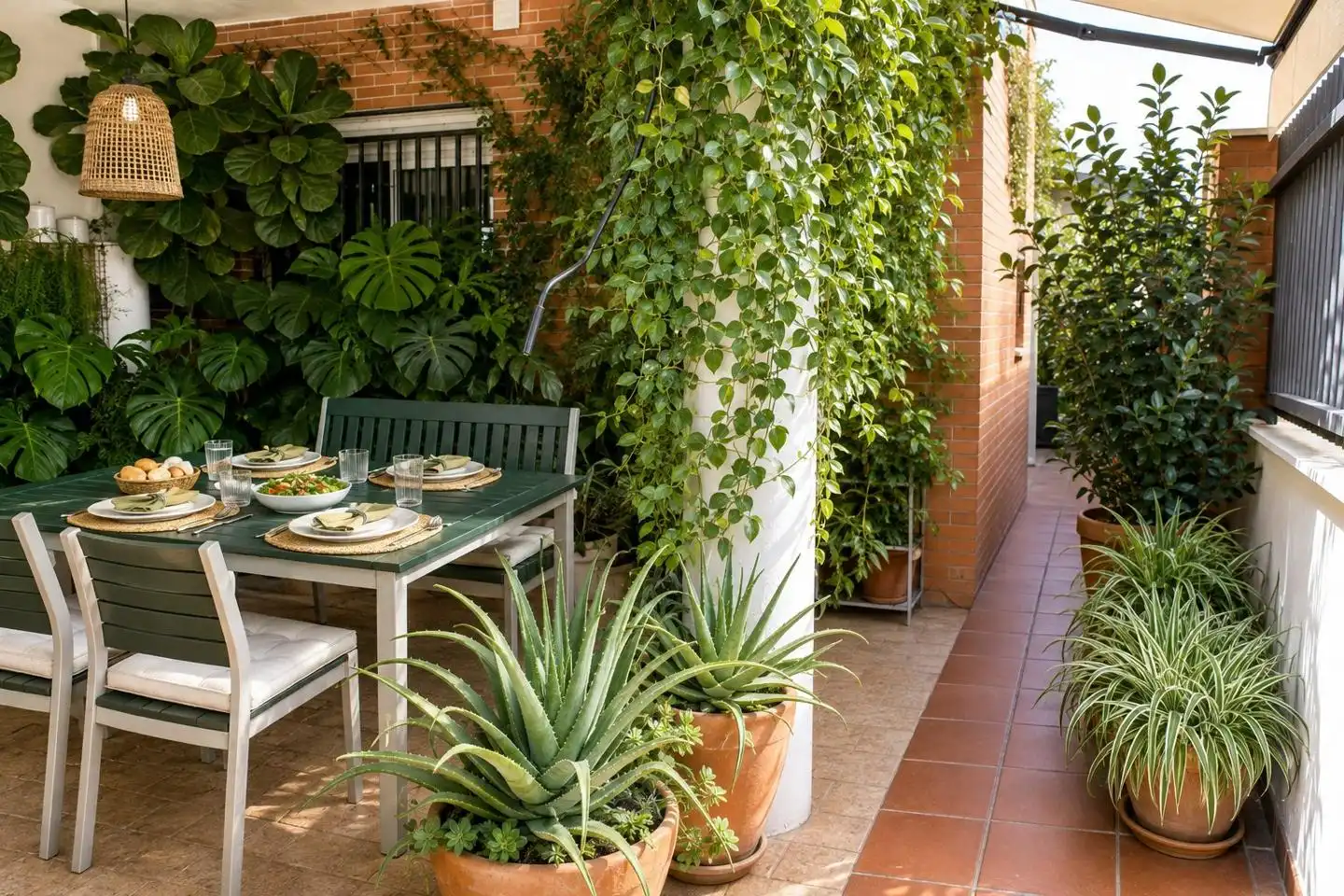 Terrassa de Casa adosada en venda en Bormujos amb Aire condicionat, Calefacció i Jardí privat