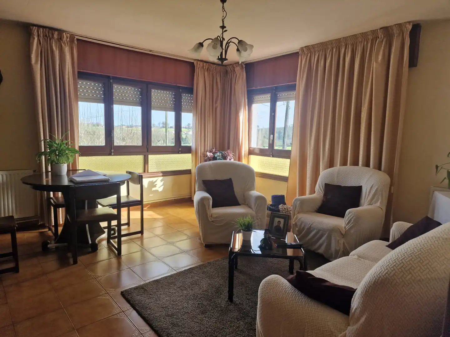 Living room of Houses for sale in Arzúa  with Private garden, Terrace and Furnished