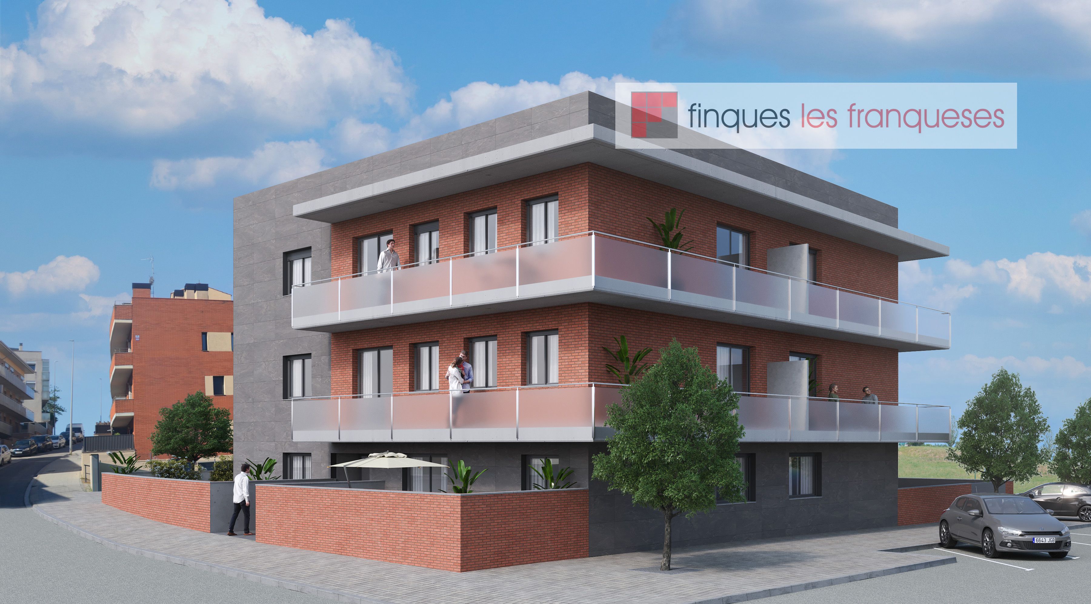 Exterior view of Flat for sale in Les Franqueses del Vallès  with Air Conditioner and Balcony