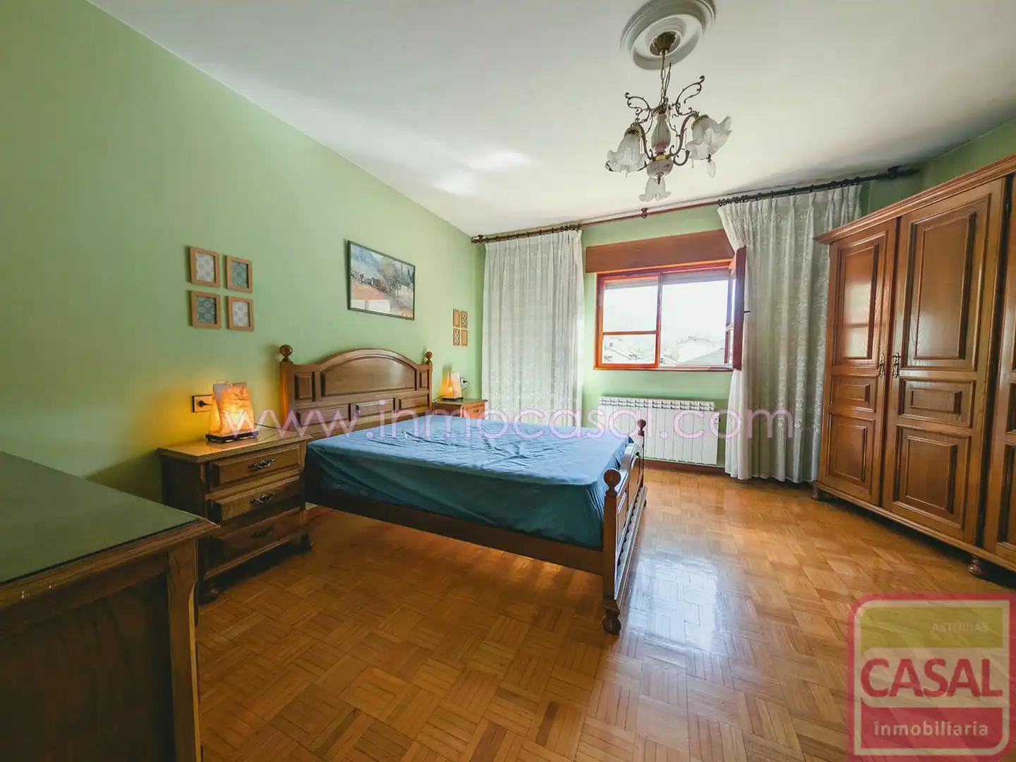 Schlafzimmer von Wohnung zum Verkauf in Aller mit Heizung, Abstellraum und Möbliert