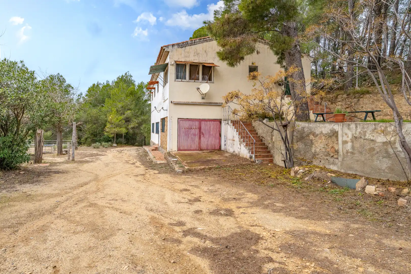 Vista exterior de Finca rústica en venda en Les Borges del Camp amb Jardí privat, Terrassa i Traster