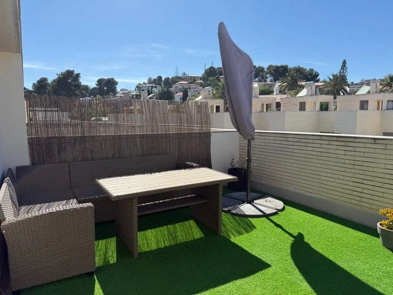 Terraza de Casa adosada de alquiler en Alginet con Aire acondicionado, Trastero y Amueblado