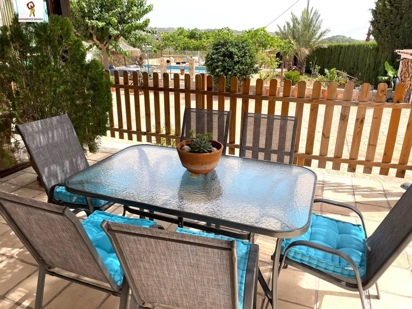 Terrace of Detached homes for rent in Benissa  with Air Conditioner, Swimming Pool and Furnished