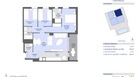 Photo 2 from new construction home in Flat for sale in C. Juan Cierva,   Ctra. Barcelona  Rbla Europa, Parc d’Europa, Barcelona
