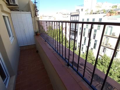 Balcony of Flat to rent in  Barcelona Capital  with Air Conditioner, Parquet flooring and Terrace