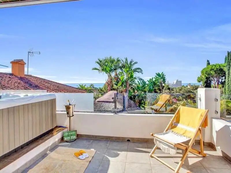 Terrassa de Casa o xalet de lloguer en Marbella amb Aire condicionat, Jardí privat i Terrassa