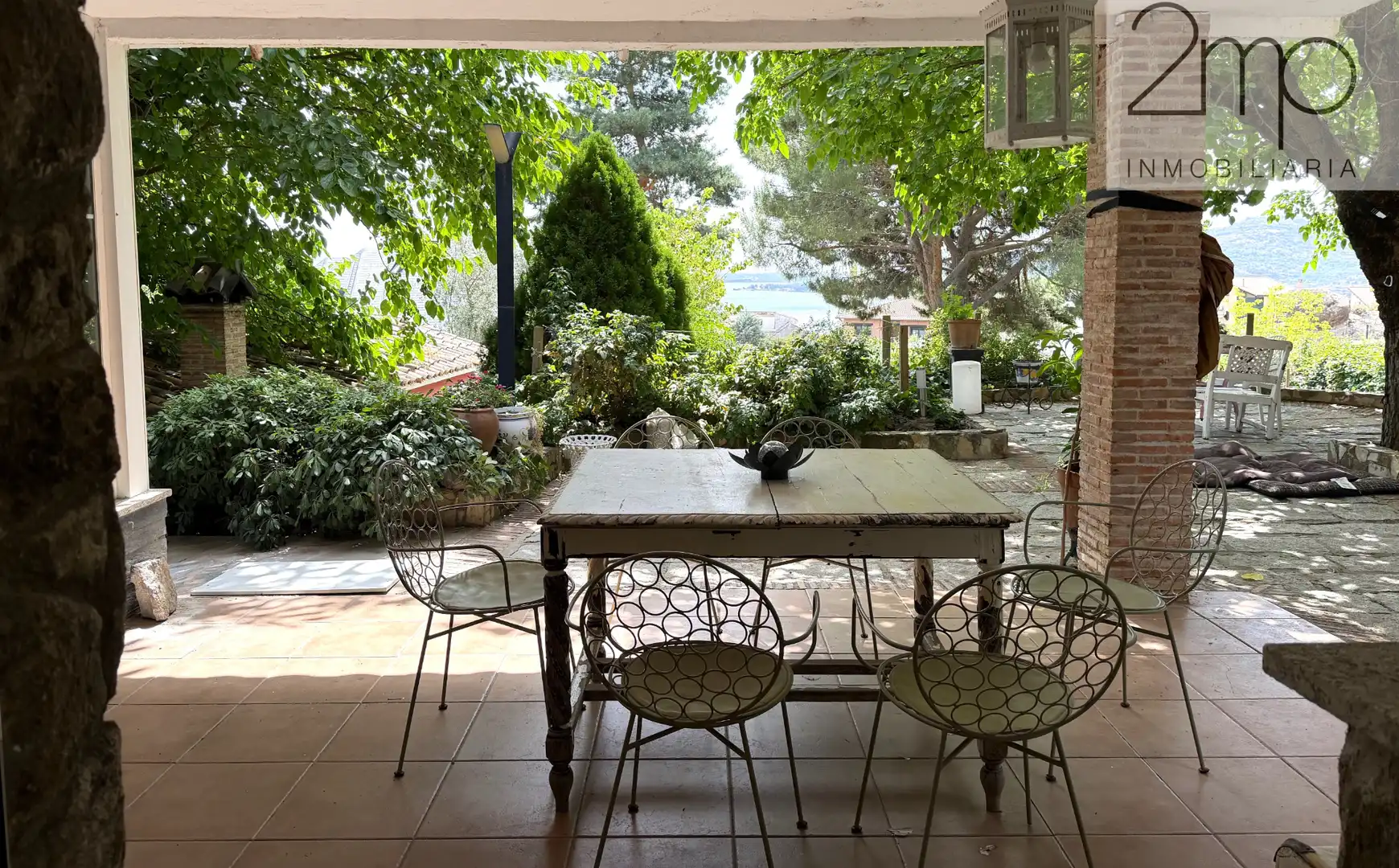 Terrasse von Haus oder Chalet zur Miete in Manzanares El Real mit Heizung, Privatgarten und Parkett