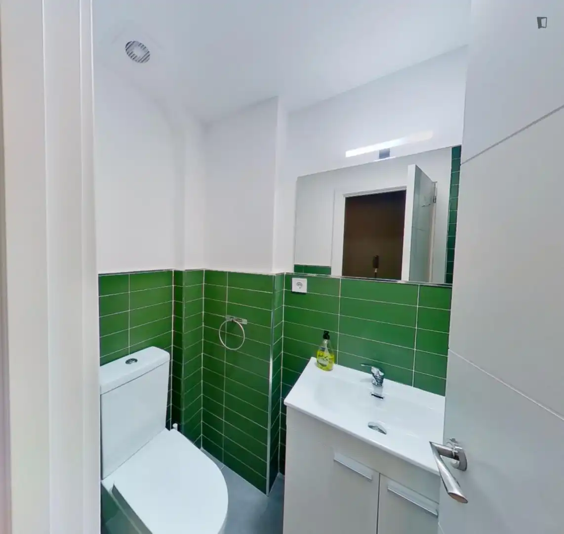 Bany de Apartament per a compartir en Madrid amb Calefacció, Moblat i Forn