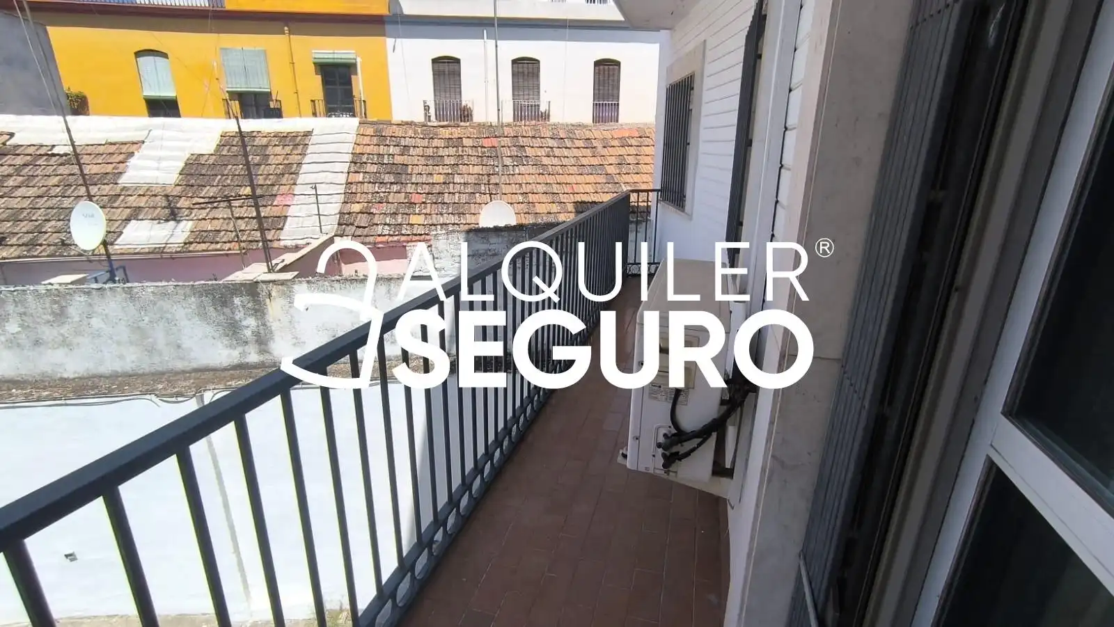 Balcony of Flat for rent in Málaga  with Air Conditioner and Furnished