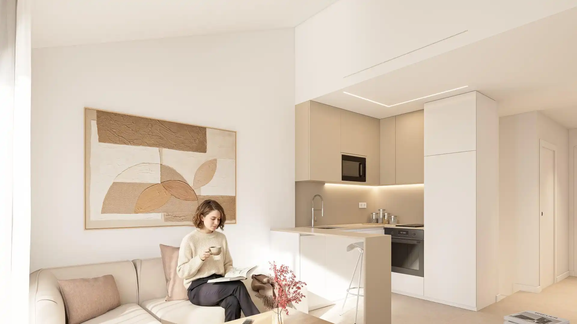 Sala de estar de Piso en venta en Murcia