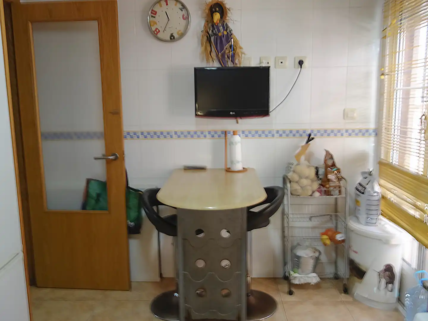 Cuina de Casa adosada en venda en Almazora / Almassora amb Aire condicionat, Calefacció i Jardí privat