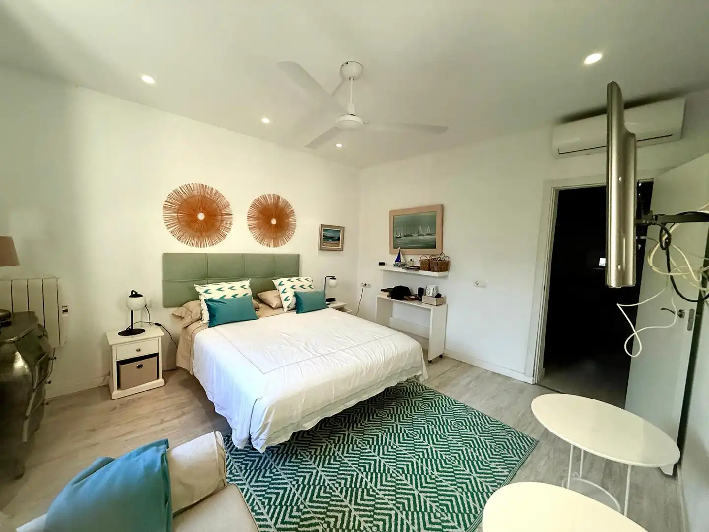 Schlafzimmer von Einfamilien-Reihenhaus zur Miete in Felanitx mit Klimaanlage, Heizung und Terrasse