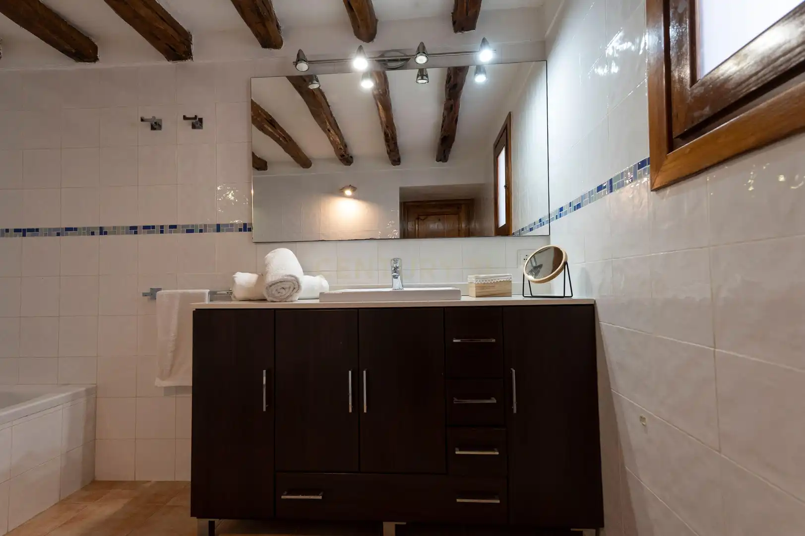 Badezimmer von Haus oder Chalet zur Miete in Sant Josep de sa Talaia mit Klimaanlage, Privatgarten und Möbliert