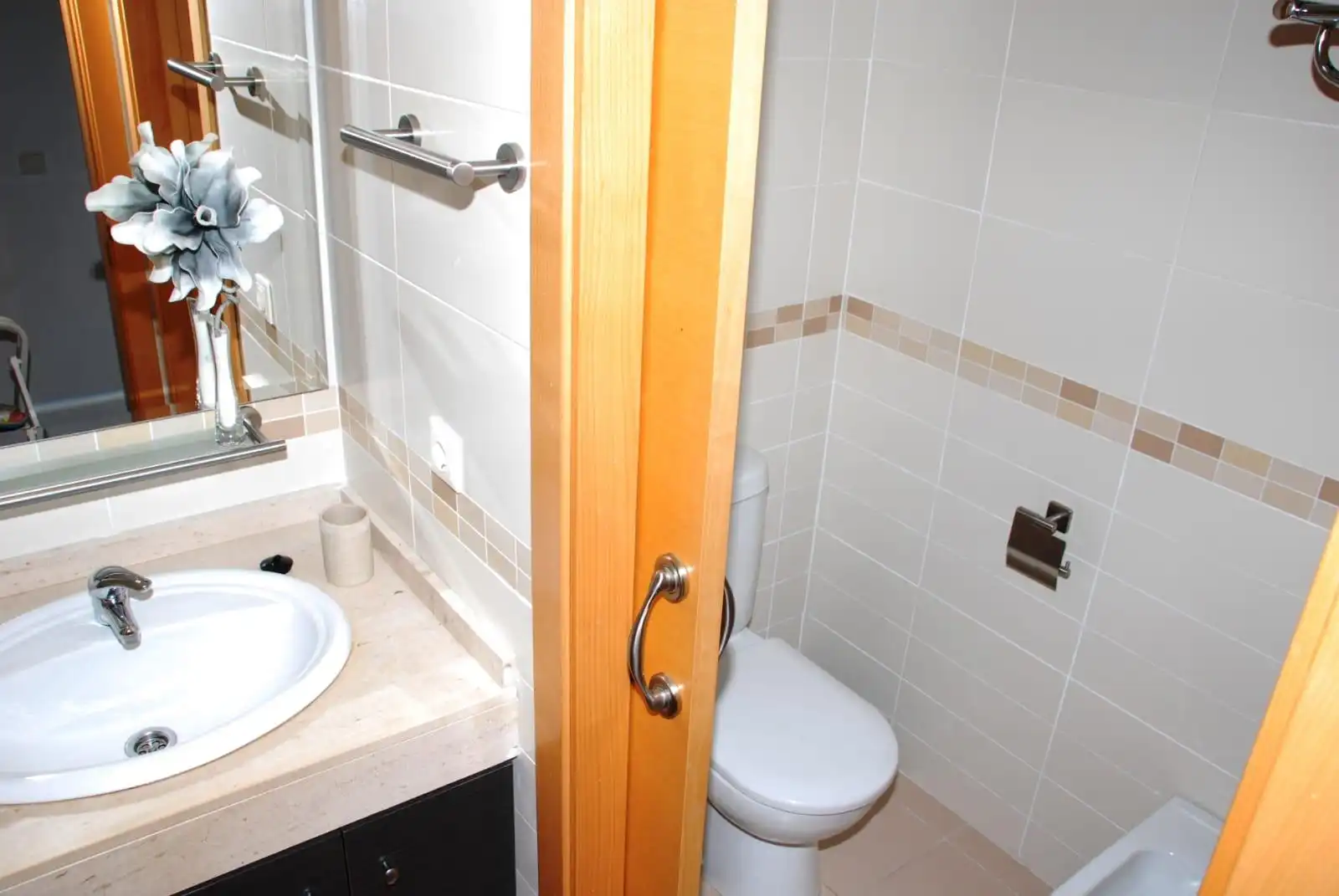Bathroom of Flat for rent in El Campello  with Air Conditioner, Furnished and Community pool