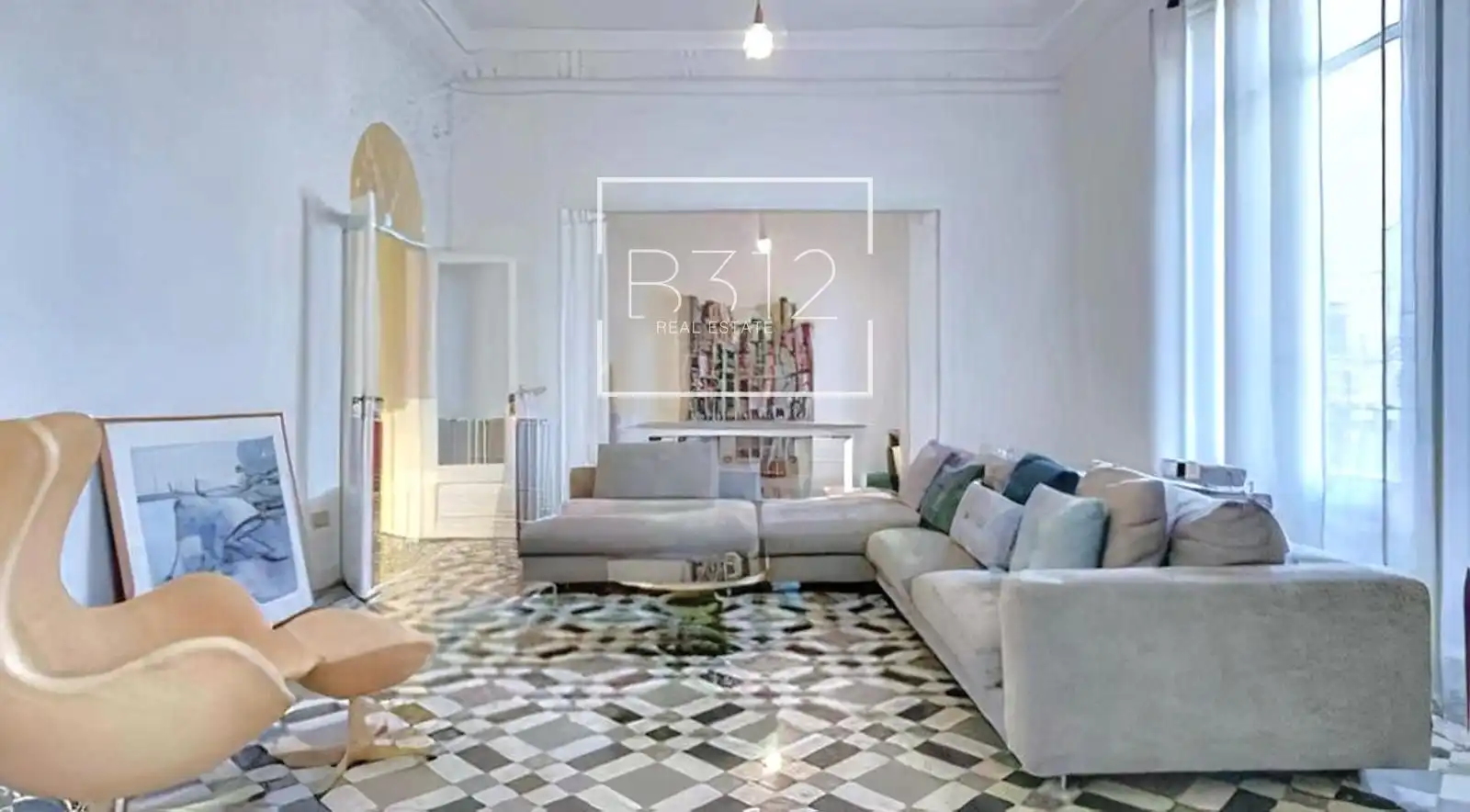 Sala de estar de Piso en venta en Barcelona con Aire acondicionado, Calefacción y Terraza