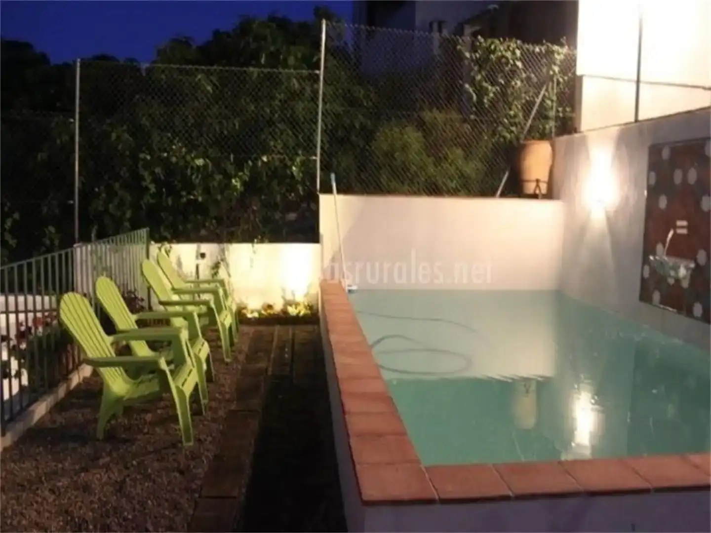 Piscina de Casa adosada de lloguer en Luque amb Aire condicionat, Jardí privat i Traster