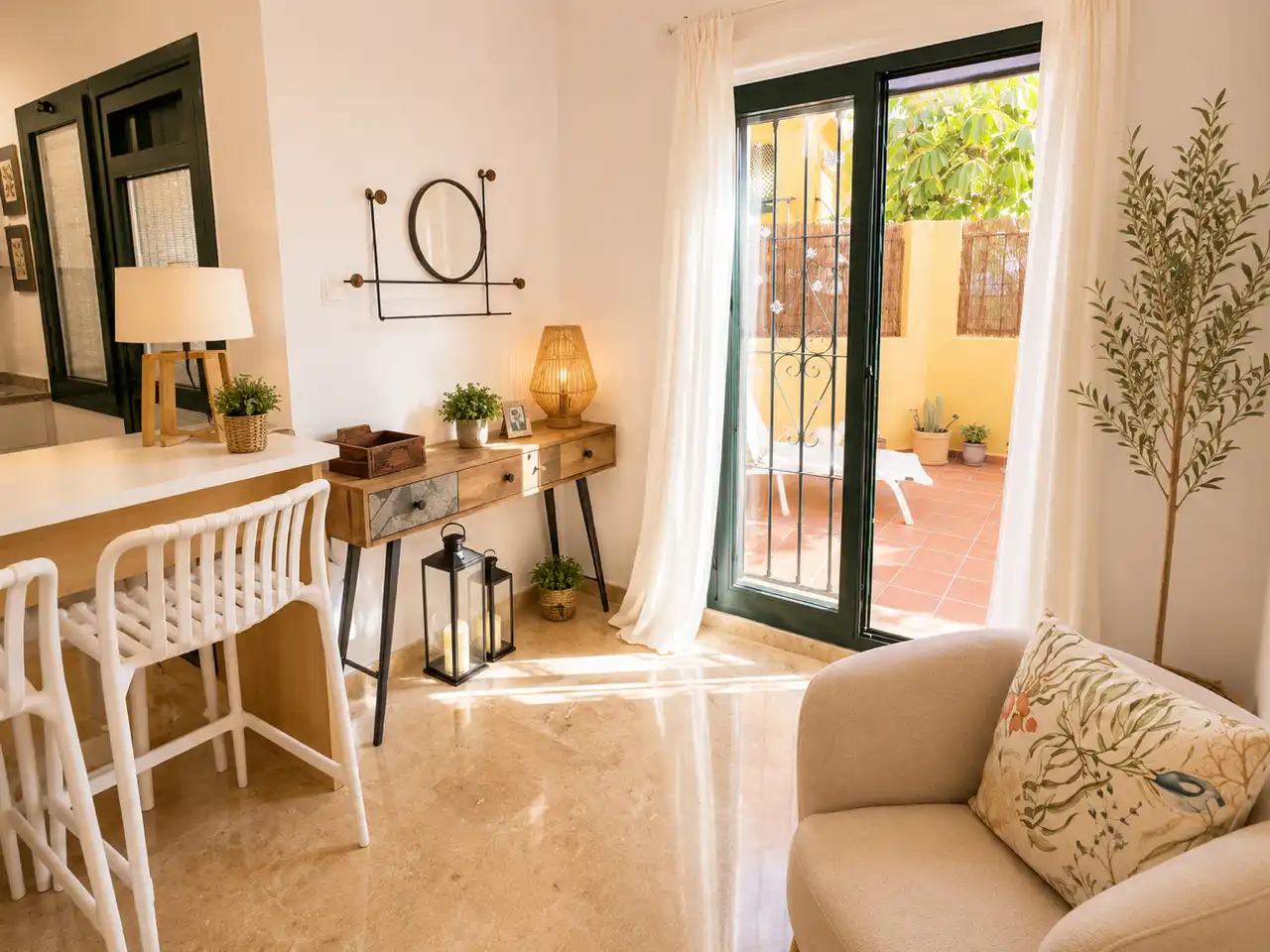 Balcony of Flat for rent in Marbella  with Air Conditioner, Heating and Terrace