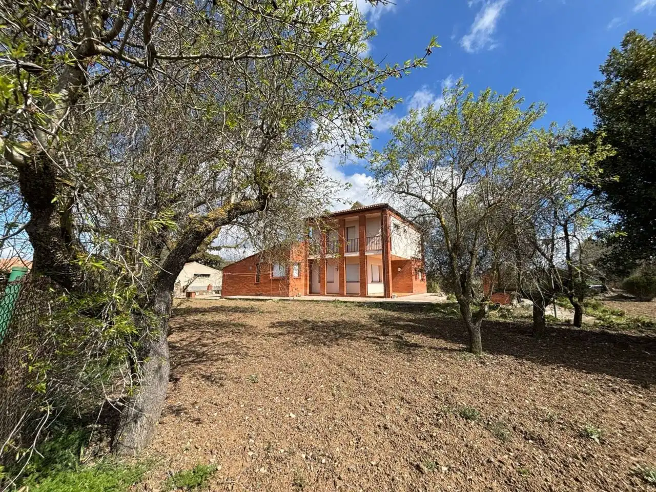 Vista exterior de Casa o xalet en venda en Santa Coloma de Queralt amb Calefacció, Jardí privat i Terrassa