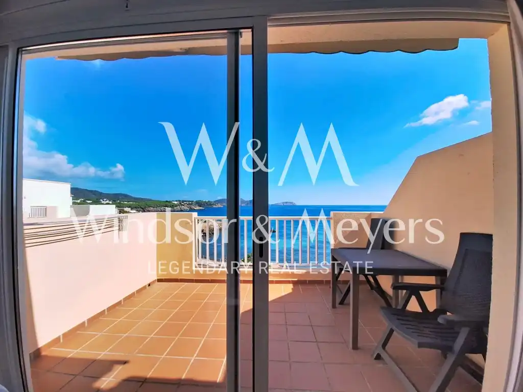 Terrace of Flat for sale in Santa Eulària des Riu  with Air Conditioner, Furnished and Microwave