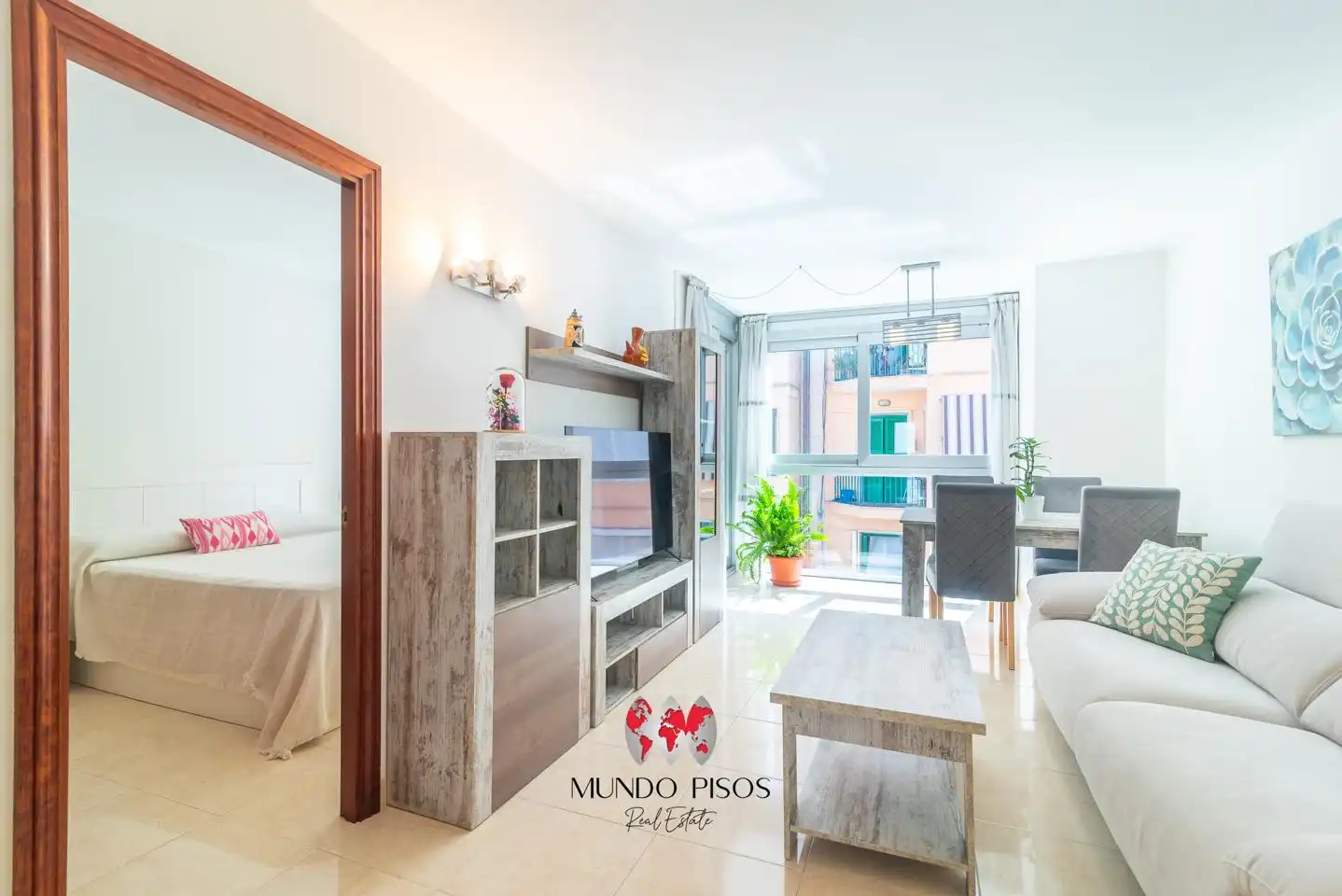 Living room of Flat for sale in  Palma de Mallorca  with Air Conditioner, Heating and Storage room