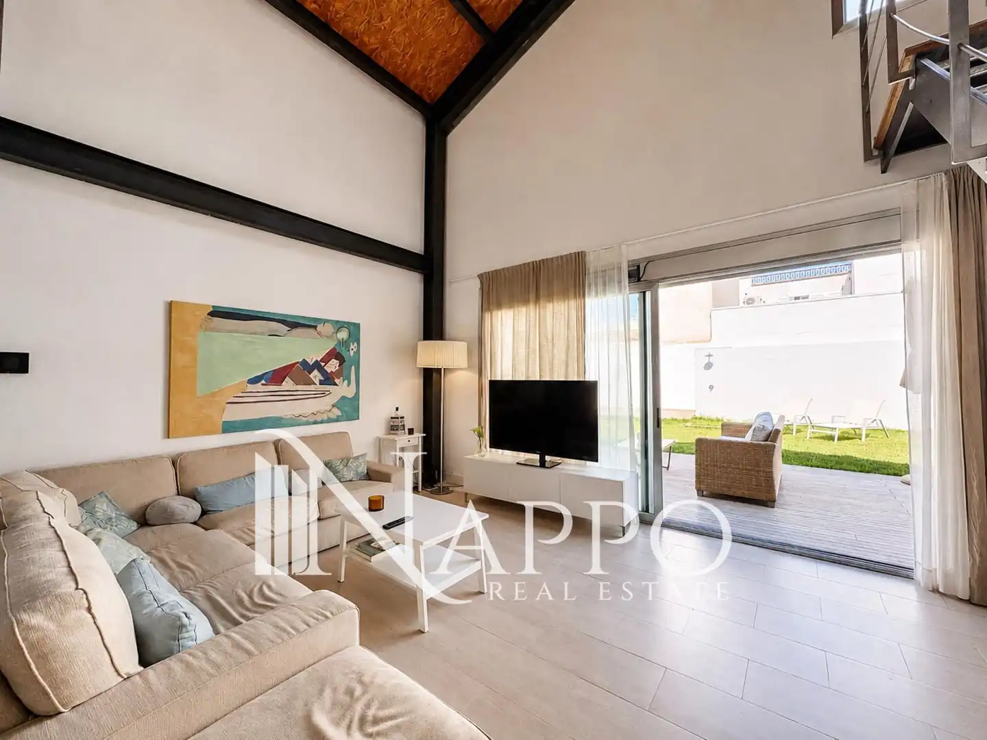 Living room of Houses for rent in  Palma de Mallorca  with Air Conditioner, Heating and Private garden