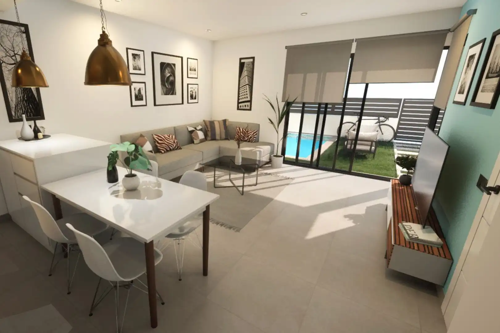 Sala d'estar de Casa o xalet en venda en Los Alcázares amb Aire condicionat, Jardí privat i Terrassa