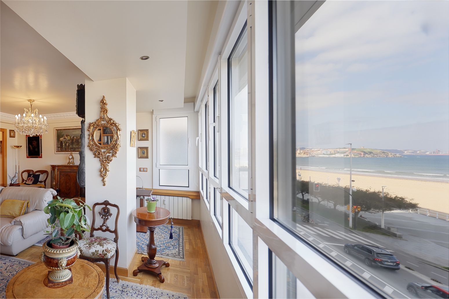 Bedroom of Flat for sale in Gijón   with Heating and Parquet flooring