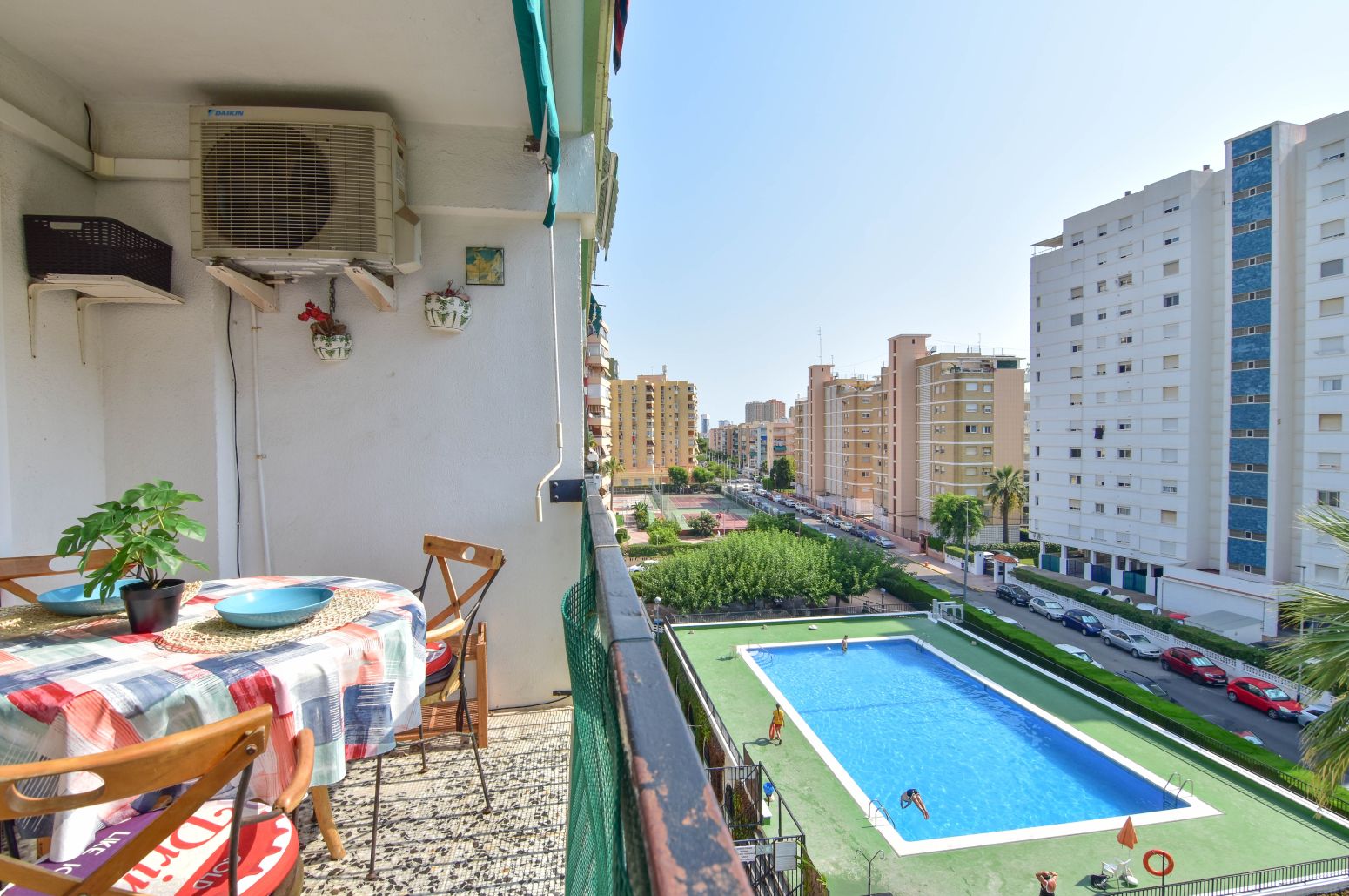 Bedroom of Flat for sale in La Pobla de Farnals  with Air Conditioner, Private garden and Swimming Pool
