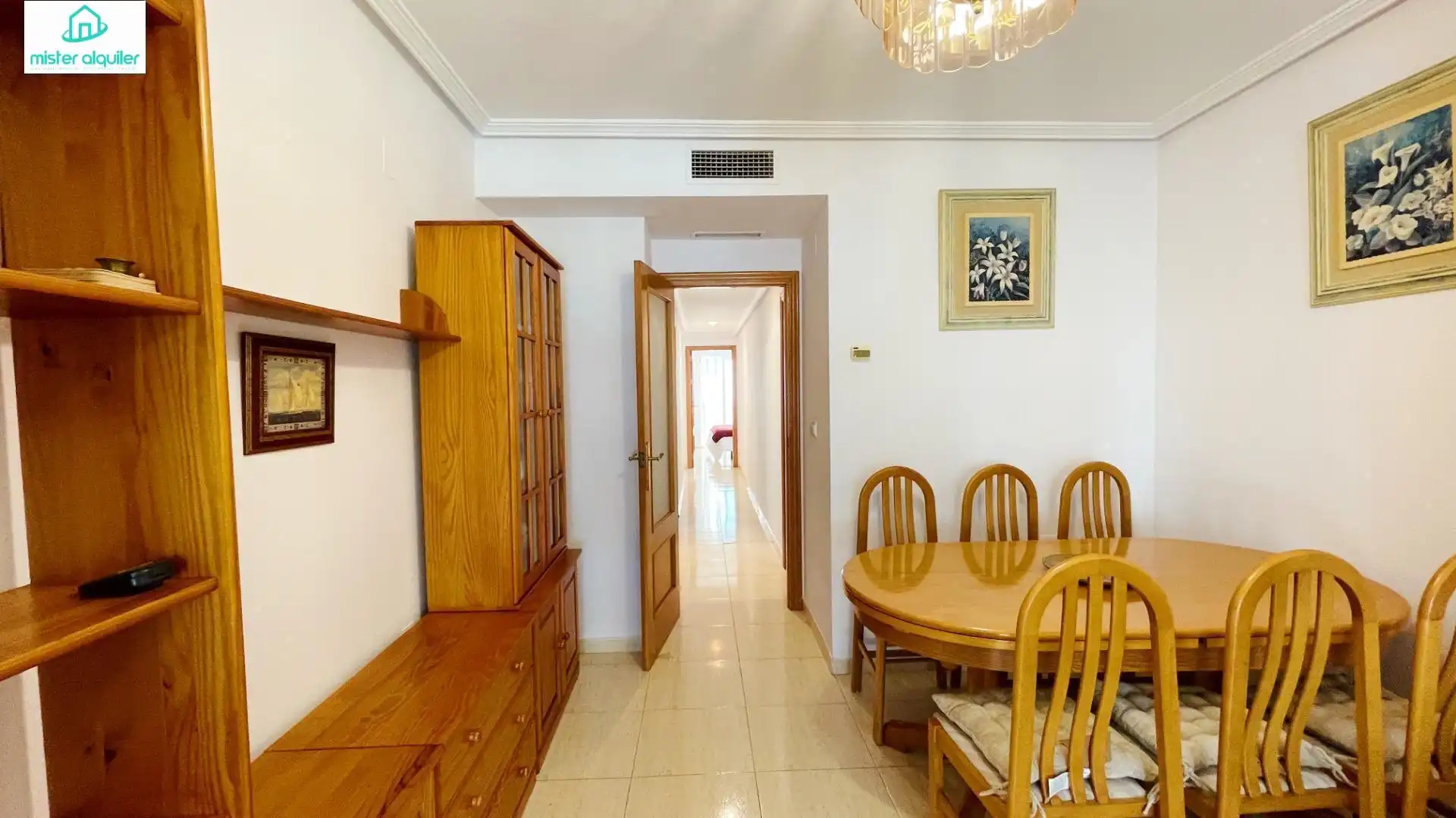 Menjador de Apartament de lloguer en El Campello amb Aire condicionat, Calefacció i Terrassa