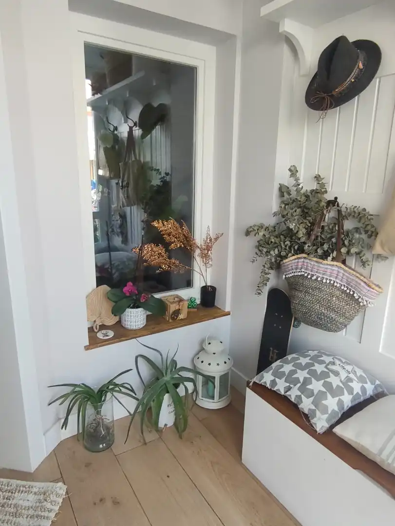 Terrasse von Einfamilien-Reihenhaus zum Verkauf in Algete mit Klimaanlage, Heizung und Privatgarten