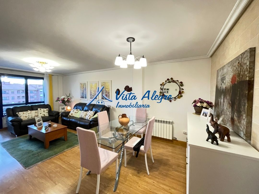 Sala d'estar de Pis en venda en Haro amb Calefacció, Parquet i Terrassa