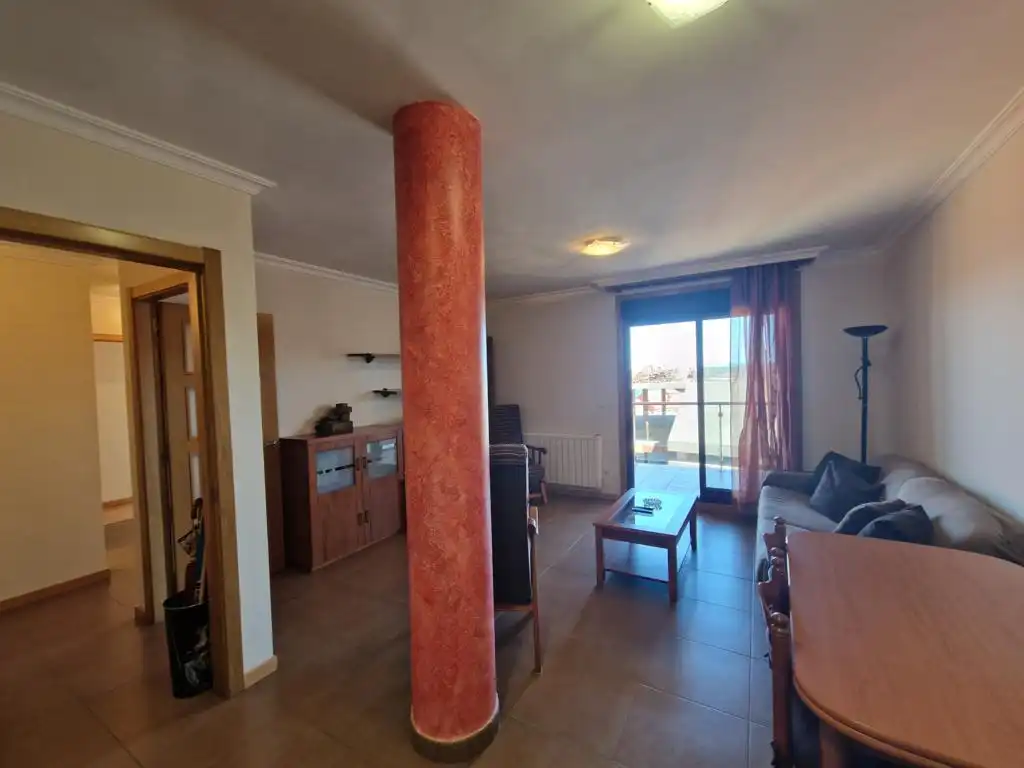 Sala d'estar de Apartament en venda en Boiro amb Calefacció, Parquet i Terrassa