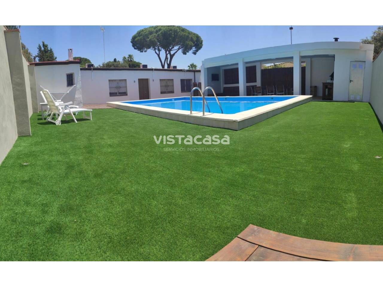 Swimming pool of House or chalet to rent in Alcalá de Guadaira  with Air Conditioner, Heating and Private garden