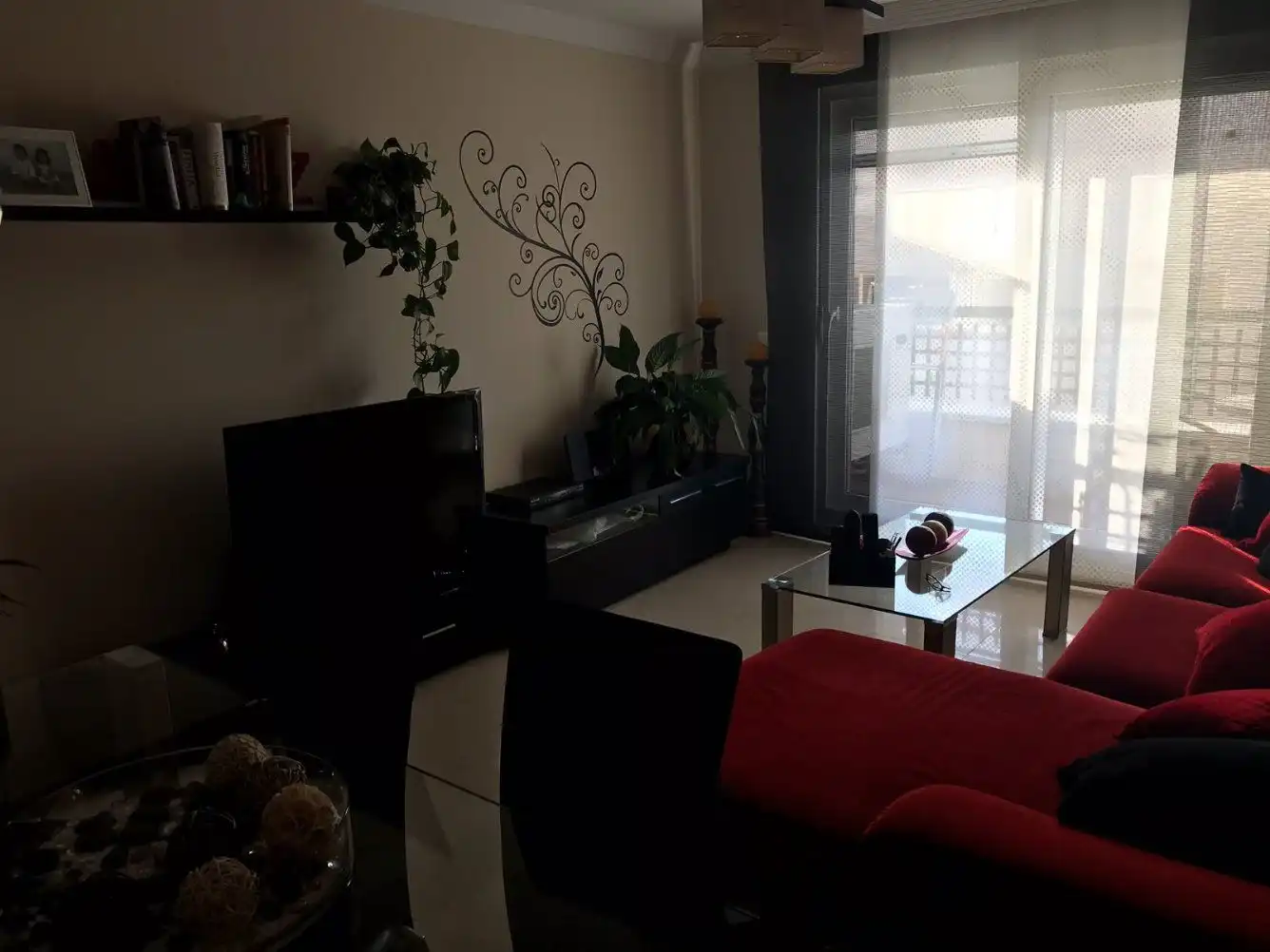 Living room of Flat for rent in Algeciras  with Air Conditioner and Furnished