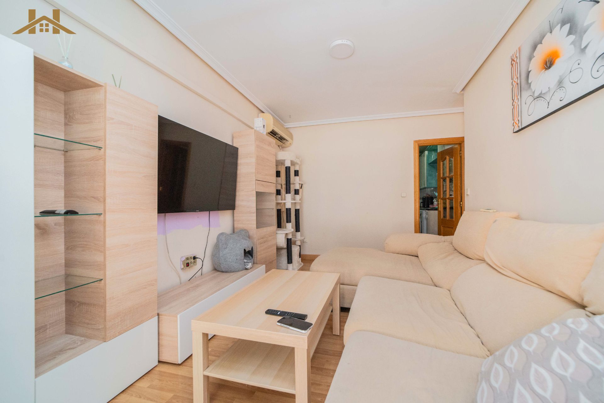 Living room of Flat for sale in Leganés  with Air Conditioner and Terrace
