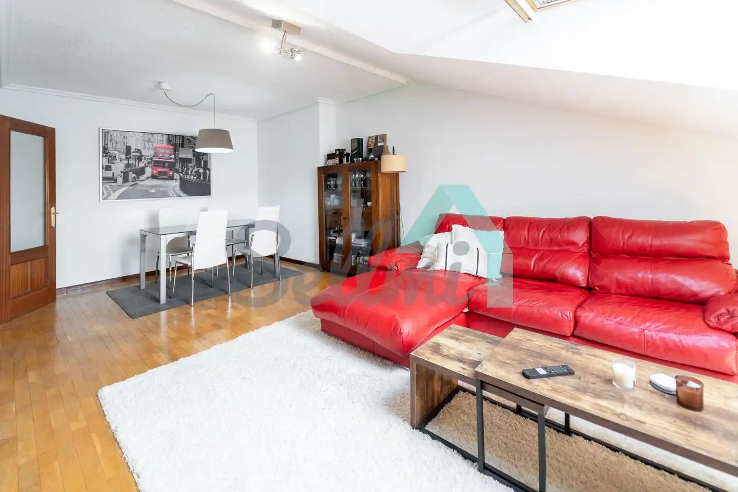 Wohnzimmer von Wohnung zur Miete in Llanera mit Heizung, Parkett und Möbliert