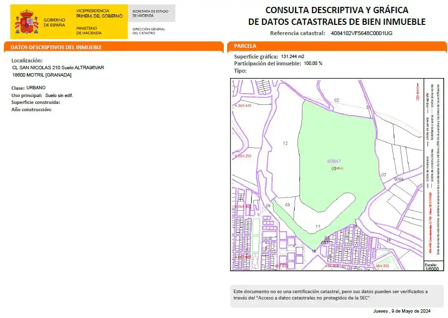 Terreno rústico en venta en CORTIJO NICOLAS-LA NACLA, imagen 2
