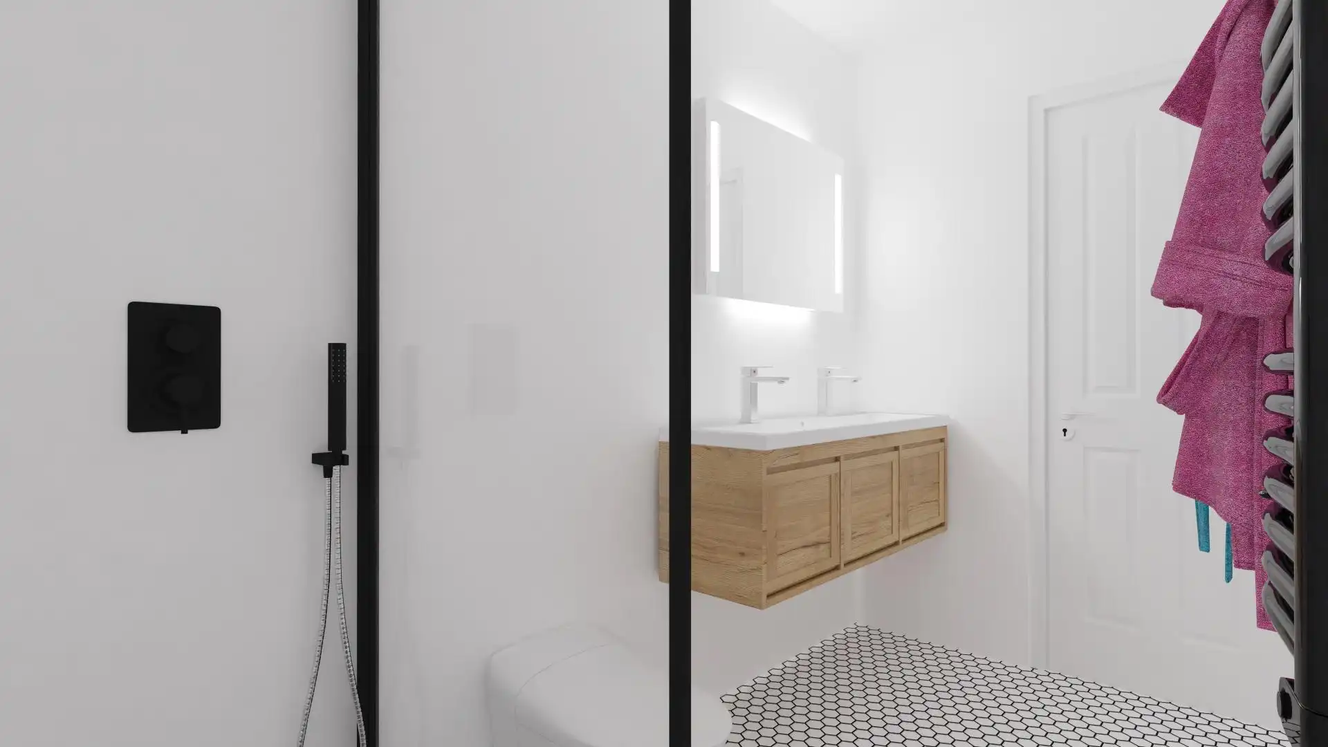 Baño de Casa o chalet en venta en Figueruelas con Aire acondicionado, Calefacción y Jardín privado
