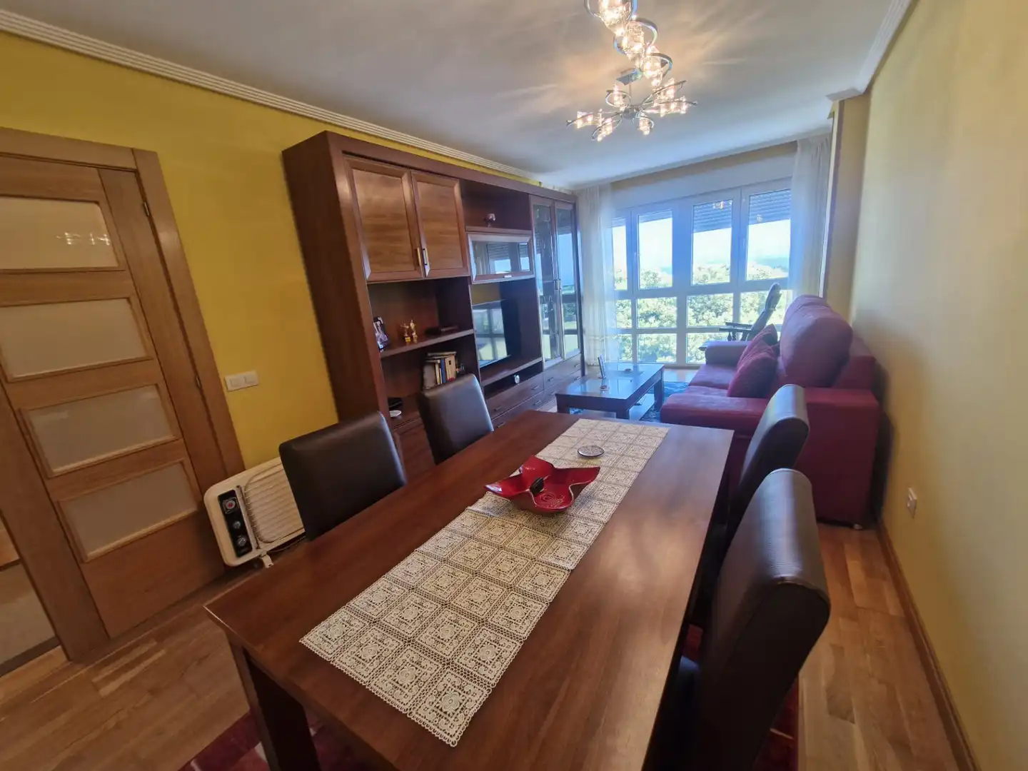 Wohnzimmer von Wohnung zum Verkauf in Foz mit Heizung, Terrasse und Abstellraum