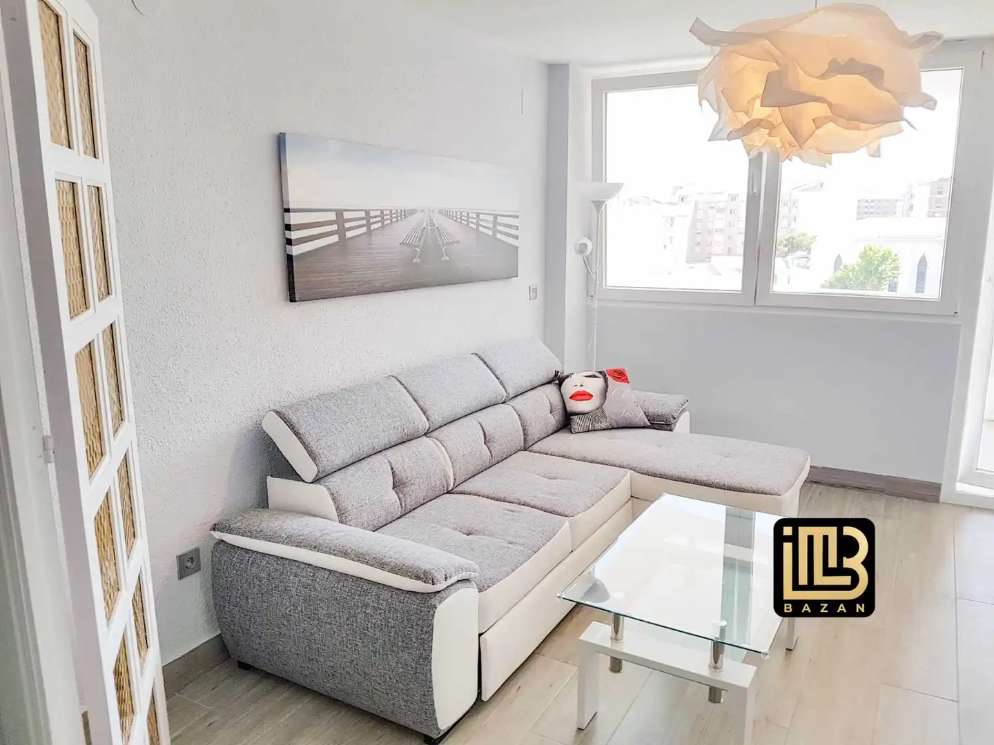 Wohnzimmer von Wohnung zur Miete in Málaga mit Klimaanlage, Heizung und Terrasse