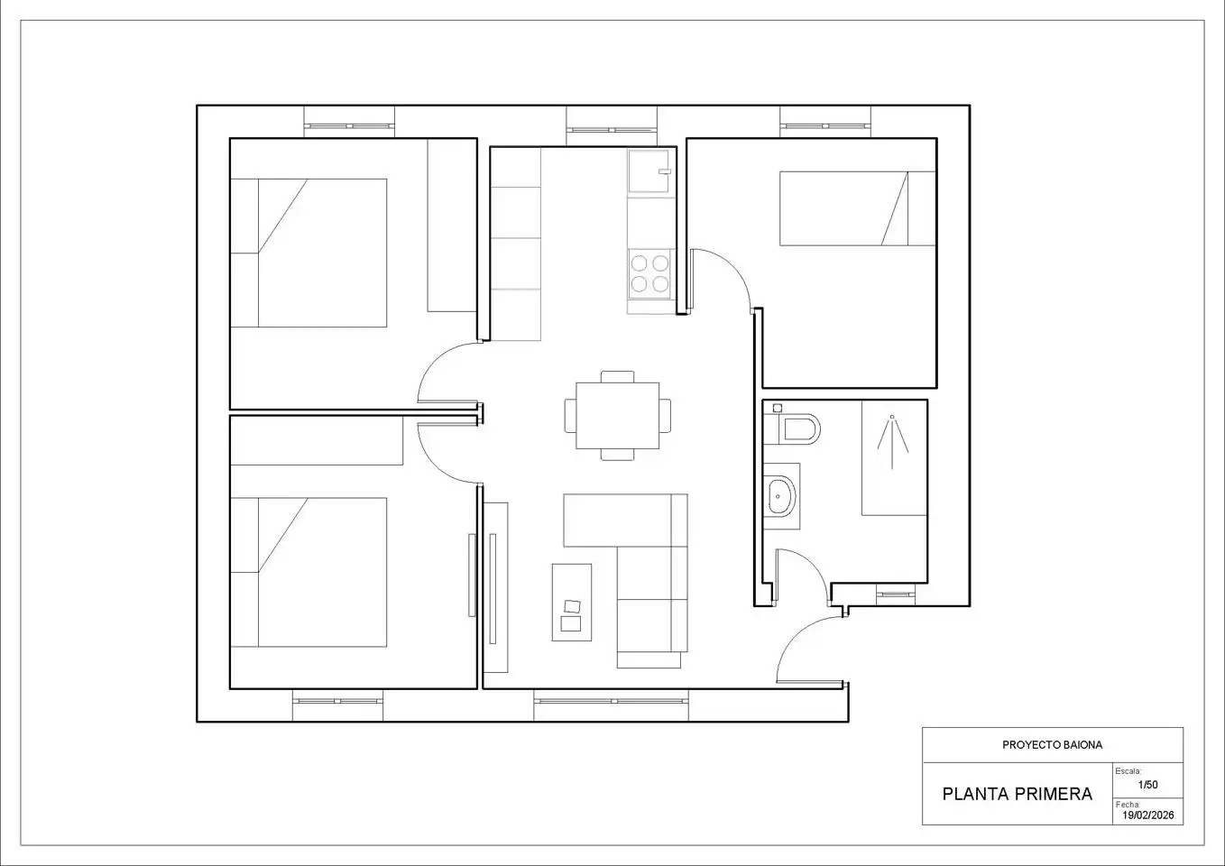 Planta baja en venta en A Anunciada, Baiona