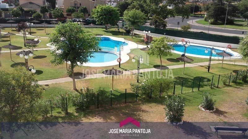 Piscina de Pis en venda en Jerez de la Frontera amb Aire condicionat, Jardí privat i Parquet