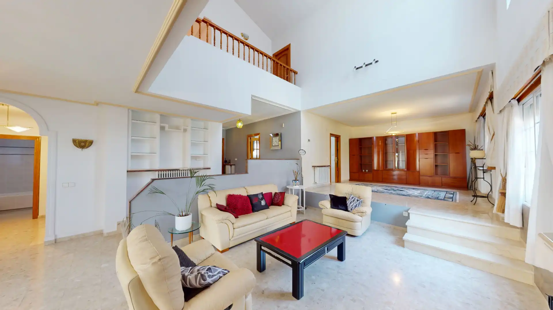 Wohnzimmer von Haus oder Chalet zum Verkauf in Mutxamel mit Klimaanlage, Privatgarten und Terrasse