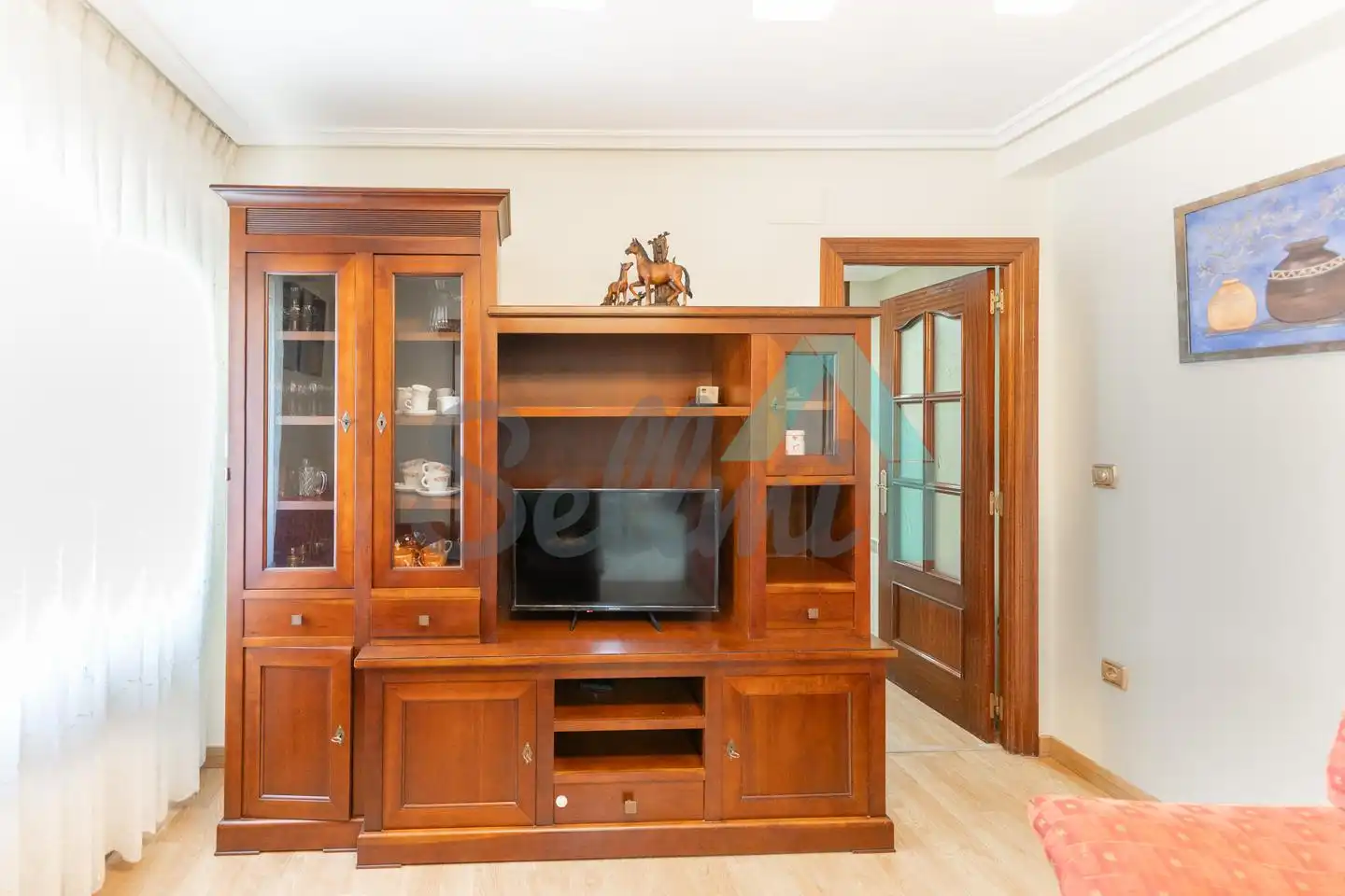 Living room of Flat for rent in Gijón   with Heating, Furnished and Internet