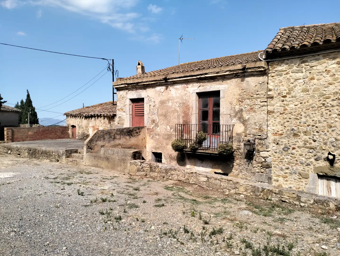 Vista exterior de Finca rústica en venta en Vilopriu con Terraza y Balcón